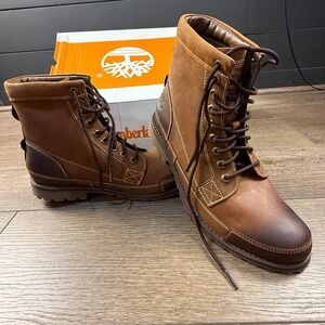 Timberland Originals Mid Lace Boot Medium Brown New In Box 11.5 Men's Leather